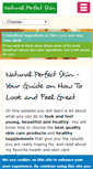 Mobile Screenshot of natural-perfect-skin.com