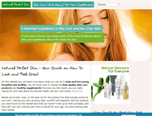 Tablet Screenshot of natural-perfect-skin.com